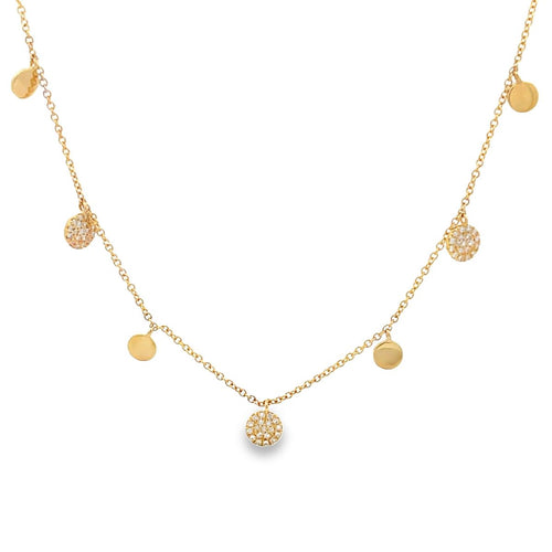 Diamond Disc by the Yard Necklace