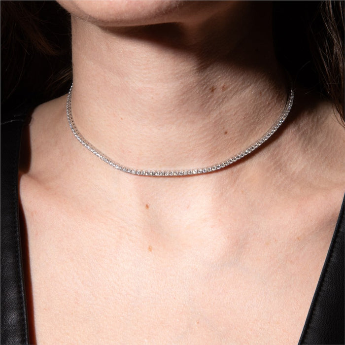 Diamond Choker Necklace Greenwich Jewelers - Main Image