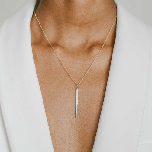 Diamond Needle Pave Pendant Image 2