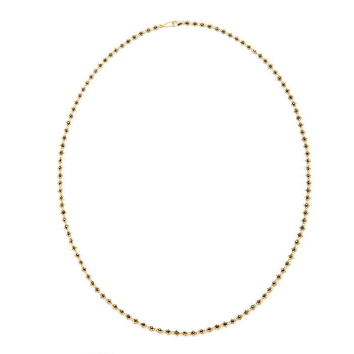 Black Diamond Textile Necklace