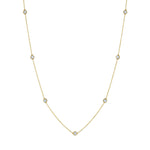 0.72tcw Diamond Hex Station Necklace