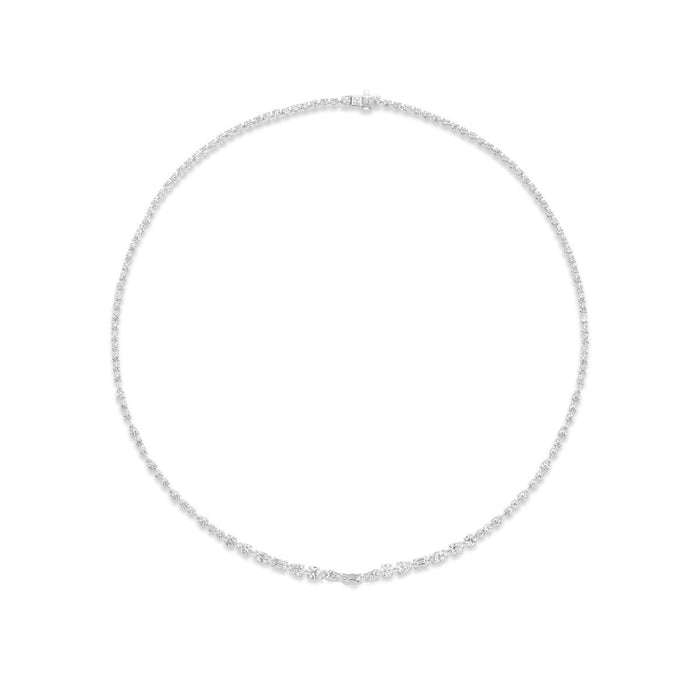 6.65tcw Mixed Cut Diamond Necklace
