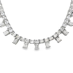 Emerald Cut Diamond Riviera Necklace