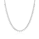 Emerald Cut Diamond Riviera Necklace