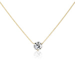 Old European Cut Diamond Pendant Necklace