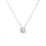 Hex Diamond Pendant Necklace