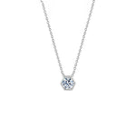 Hex Diamond Pendant Necklace