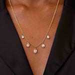 Briolette Diamond Festoon Necklace