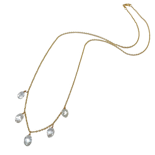 Briolette Diamond Festoon Necklace