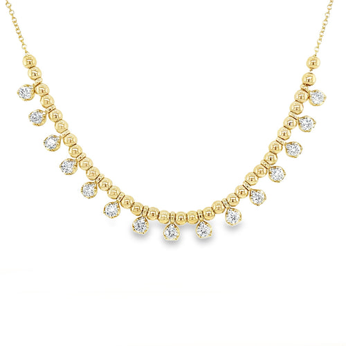 Diamond Bead Necklace