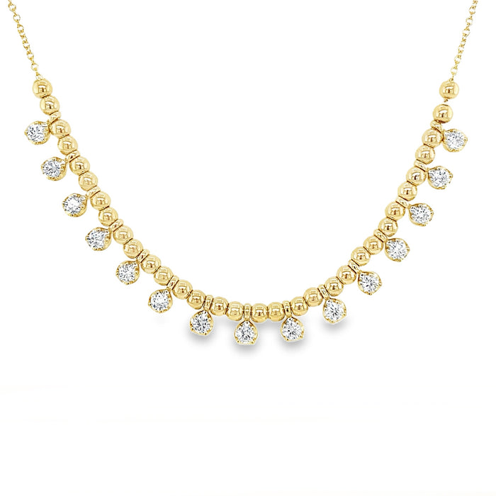 Diamond Bead Necklace