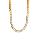 16.09tcw Diamond Bezel Set Necklace