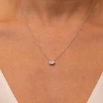 Diamond Bezel Set Pendant Necklace