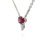 Rubellite and Diamond Pendant Necklace