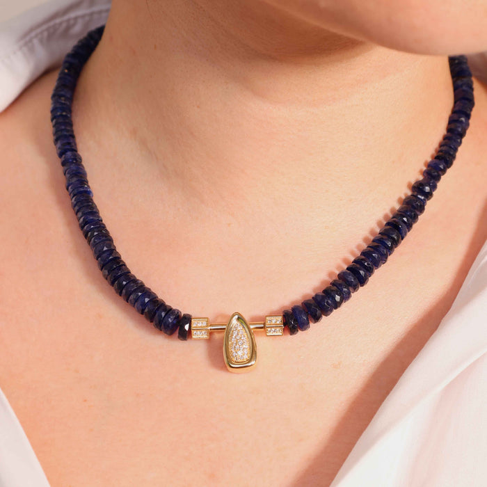 "Bana" Pavé Diamond Bead Pendant