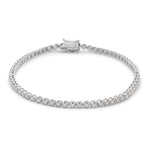 1.04tcw Diamond Bezel Tennis Bracelet