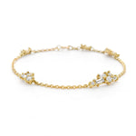 Mixed Diamond Luminous Cluster Bracelet