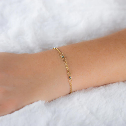 Blue Diamond Whisper Chain Bracelet Image 2