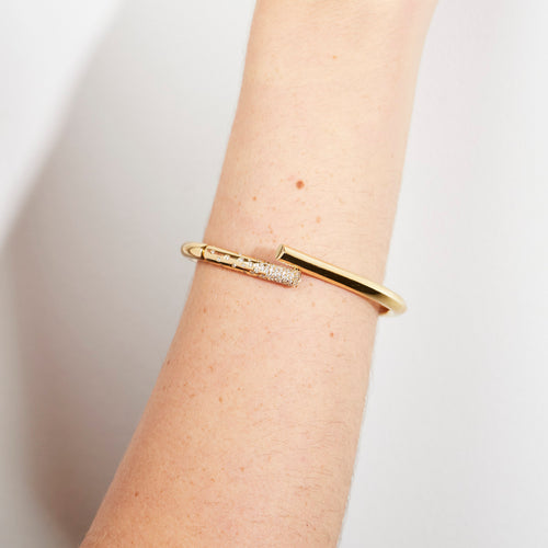 Pavé Diamond 18k Yellow Gold Oera Bracelet Image 2