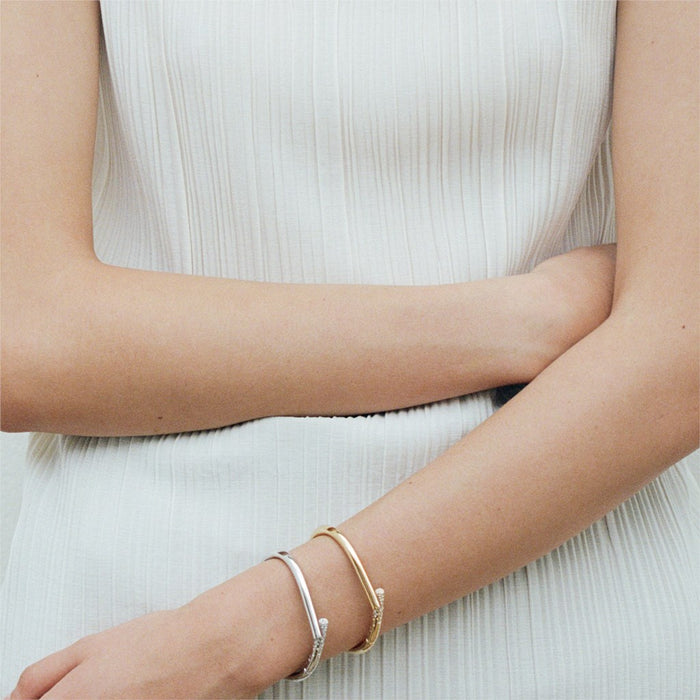 Pavé Diamond 18k Yellow Gold Oera Bracelet