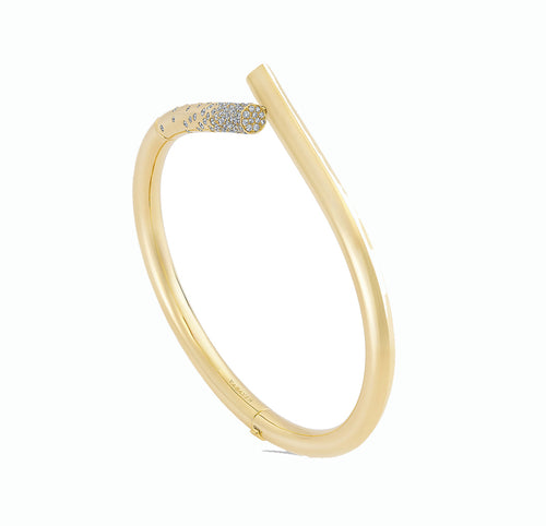 Pavé Diamond 18k Yellow Gold Oera Bracelet