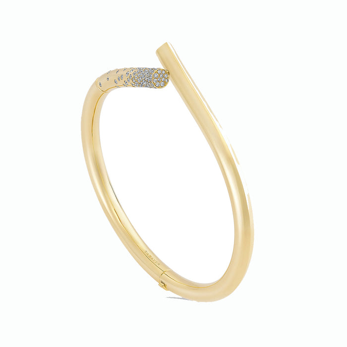 Pavé Diamond 18k Yellow Gold Oera Bracelet