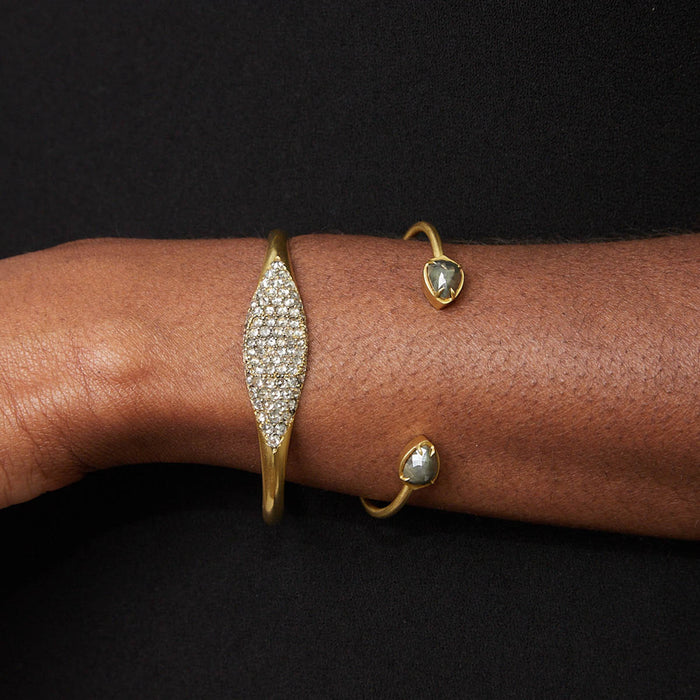 Rough Cut Diamond Cuff