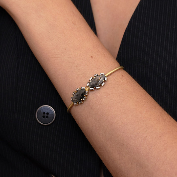 Multicut Diamond Cuff