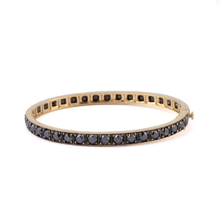 Black Diamond Bangle Bracelet