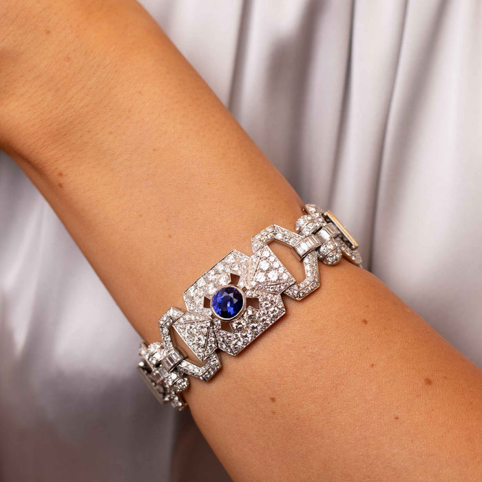 Sapphire & Diamond Bracelet