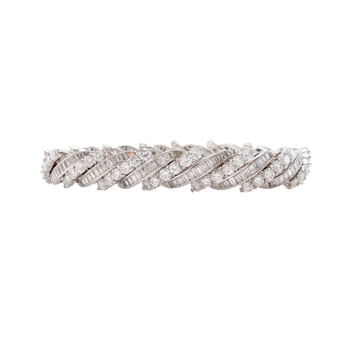 Diamond Crossover Bracelet