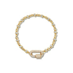 Small Rolling Can Diamond Chain Bracelet