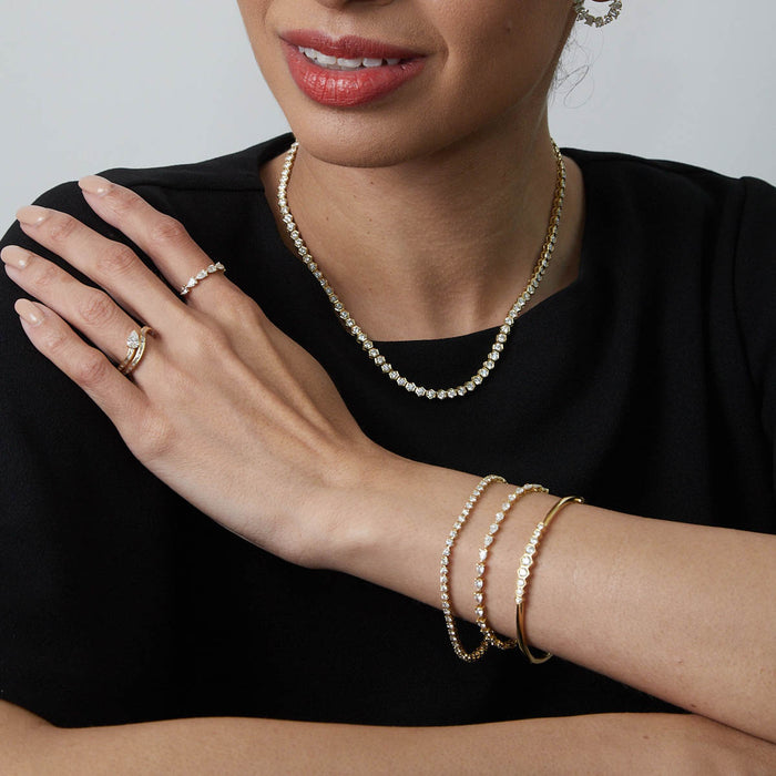 Pear Diamond Tennis Bracelet