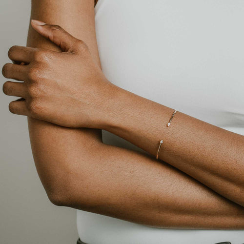 Diamond Teardrop Cuff Bracelet Image 2