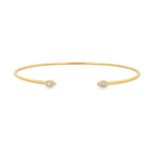 Diamond Teardrop Cuff Bracelet