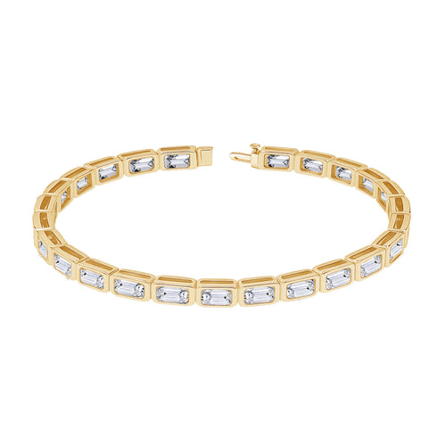 4.06tcw Diamond Bezel Set Bracelet