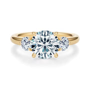 Elizabeth 2.07ct Lab Round Cut Diamond Three Stone Engagement Ring