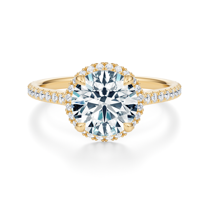 Essex Pavé Halo Engagement Ring Setting