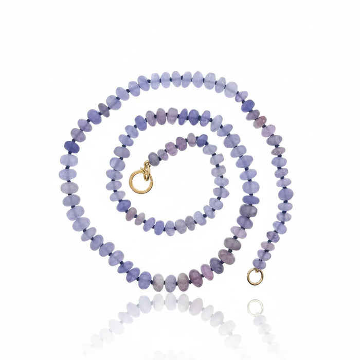Hackmanite Bead Strand Necklace
