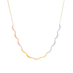 Sunset Cloud Arc Necklace