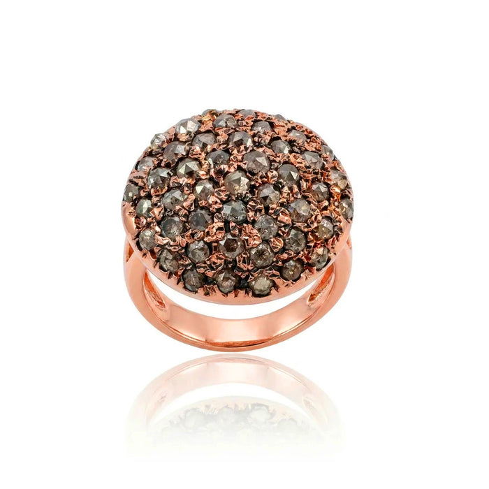 Rose Cut Diamond Dome Ring