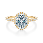 Essex Pavé Halo Engagement Ring Setting