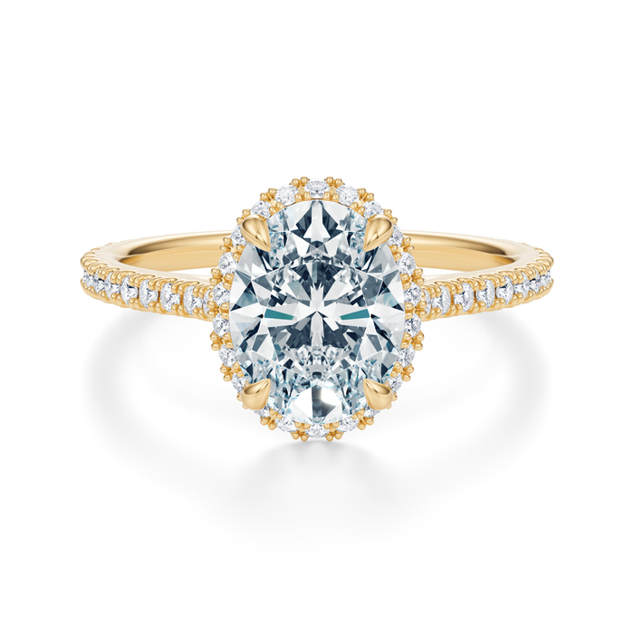 Essex Pavé Halo Engagement Ring Setting