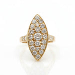 Diamond Navette Statement Ring