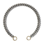 Sterling Silver Heavy Curb Chain Bracelet