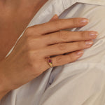 Jackson Red Tourmaline Pinky Ring