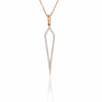 Diamond Dagger Pendant Necklace