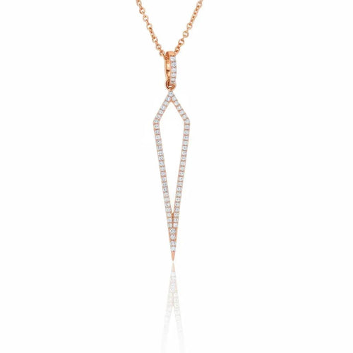Diamond Dagger Pendant Necklace