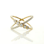 Criss Cross Bubble Ring