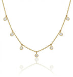 7 Diamond Drop Necklace